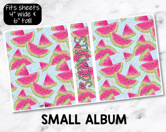 Small Sticker Storage Album - Watermelon-Cricket Paper Co.