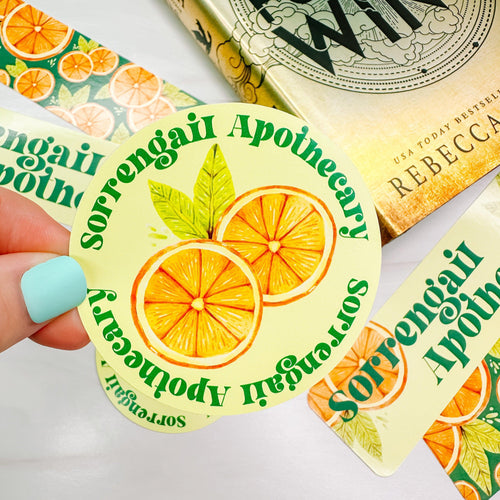 Sorrengail Apothecary - Officially Licensed Fourth Wing Vinyl Sticker-Cricket Paper Co.