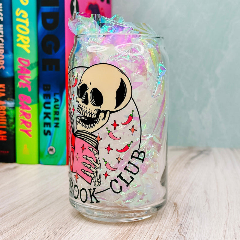 Spicy Book Club - 16oz Libbey Glass Can Cup-Cricket Paper Co.