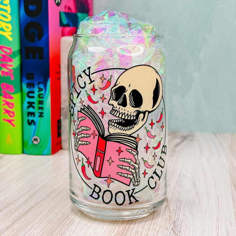 Spicy Book Club - 16oz Libbey Glass Can Cup-Cricket Paper Co.