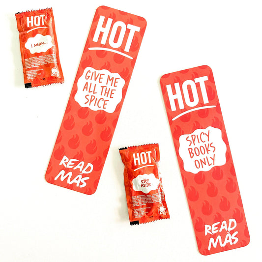 Spicy Books Hot Sauce Packet Inspired Bookmark-Cricket Paper Co.