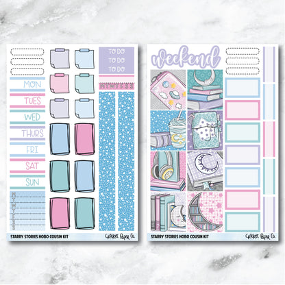 Starry Stories HOBONICHI COUSIN Planner Stickers Mini Kit-Cricket Paper Co.