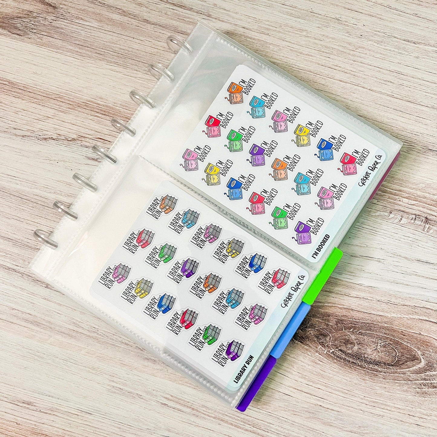 Sticker Tabs for Disc Bound Sticker Storage Album - White Tabs-Cricket Paper Co.