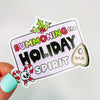 Summoning The Holiday Spirit - Decorative Vinyl Sticker-Cricket Paper Co.