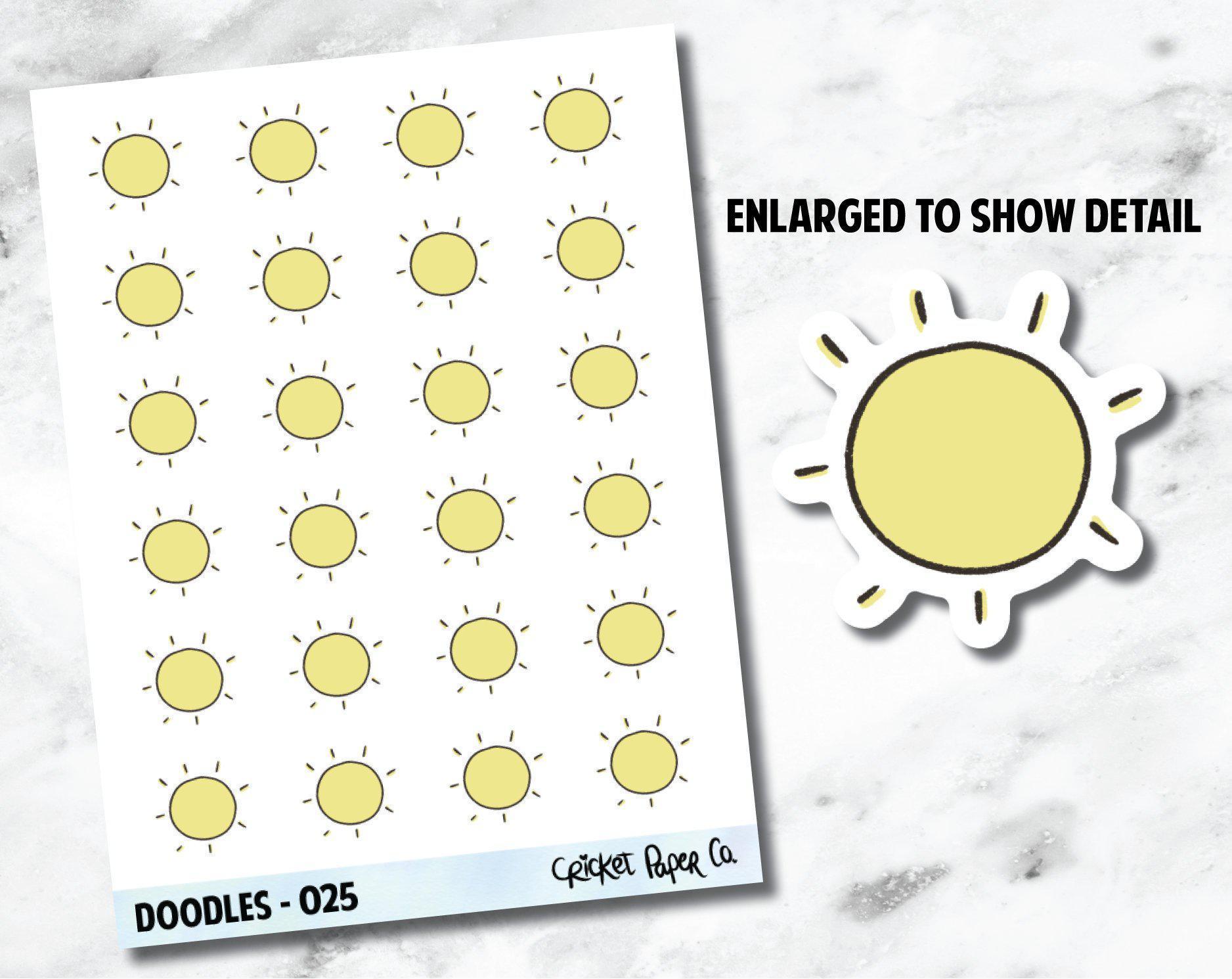Sun, Sunshine, Sunny Weather Hand Drawn Doodles - 025-Cricket Paper Co.