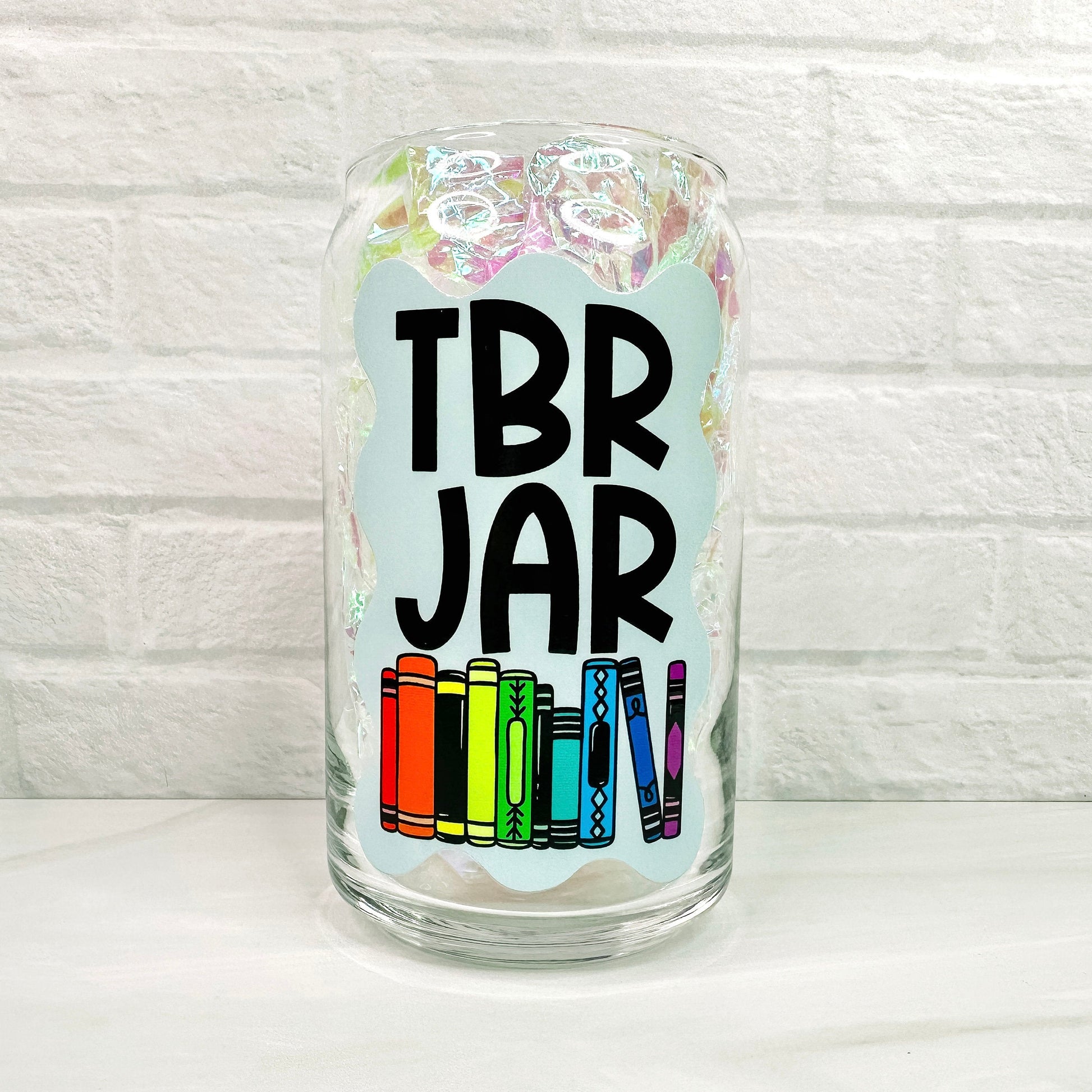 TBR Jar - 16oz Glass Jar-Cricket Paper Co.