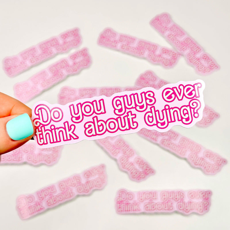 Think About Dying - Decorative Vinyl Sticker-Cricket Paper Co.
