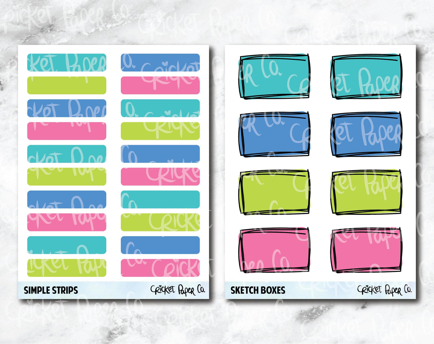 Transparent Bundle Planner Stickers - Flamingo-Cricket Paper Co.