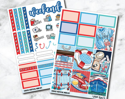 VERTICAL Planner Stickers Mini Kit - Cruise-Cricket Paper Co.