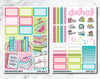 VERTICAL Planner Stickers Mini Kit - Melon Mood-Cricket Paper Co.