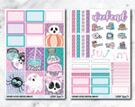 VERTICAL Planner Stickers Mini Kit - Spooky Cuties-Cricket Paper Co.