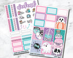 VERTICAL Planner Stickers Mini Kit - Spooky Cuties-Cricket Paper Co.