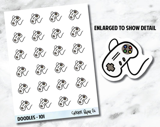 Video Game, Gaming, Game Night Hand Drawn Doodles - 101-Cricket Paper Co.