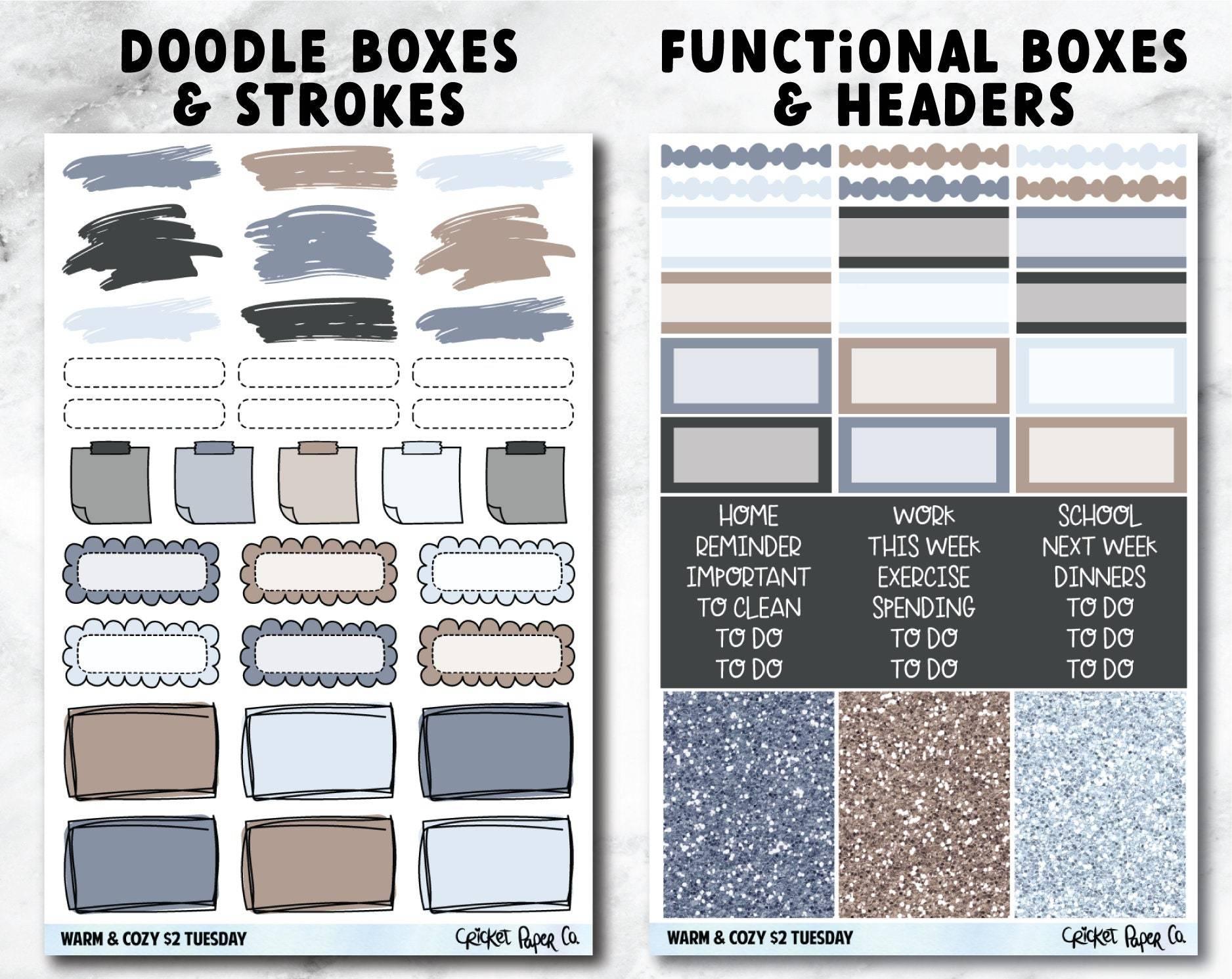WARM and COZY Planner Stickers - Full Kit-Cricket Paper Co.