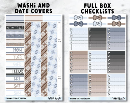 WARM and COZY Planner Stickers - Full Kit-Cricket Paper Co.