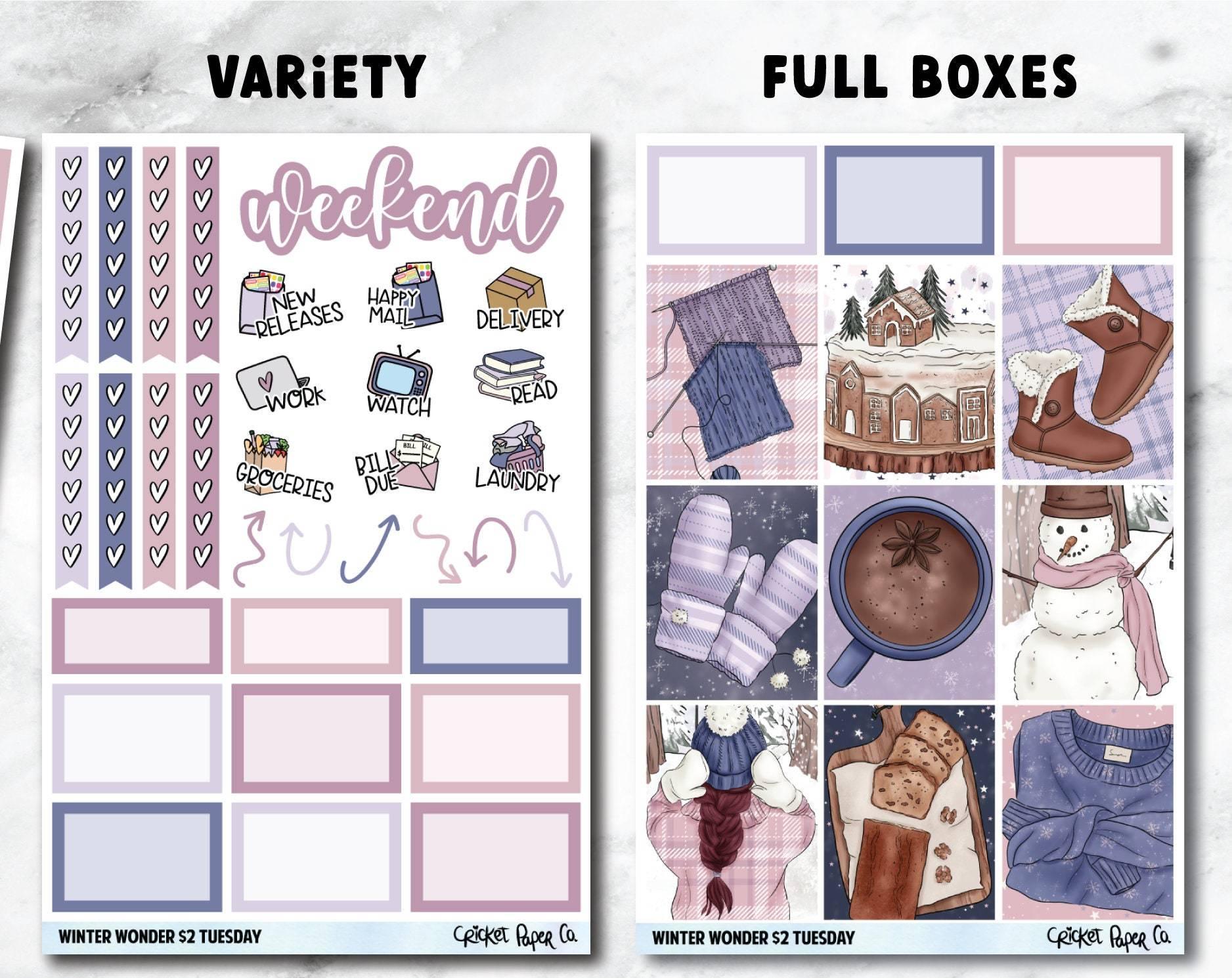 WINTER WONDER Planner Stickers - Full Kit-Cricket Paper Co.