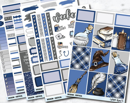 WISDOM Planner Stickers - Full Kit-Cricket Paper Co.