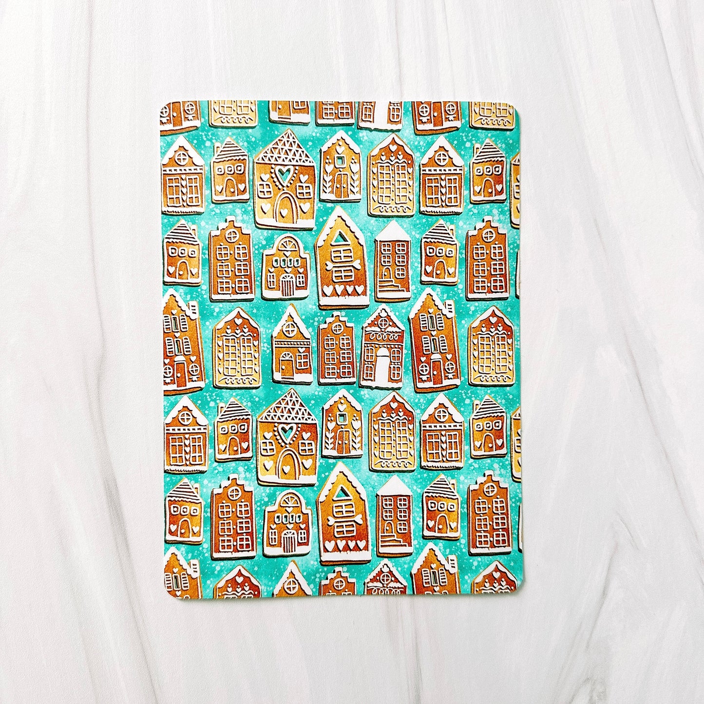 Vinyl Insert for Kindle Case - Gingerbread Houses