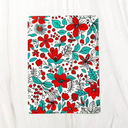 Vinyl Insert for Kindle Case - Doodle Christmas Floral
