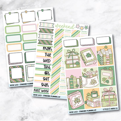 Planner Stickers Standard Mini Kit - Book Luck