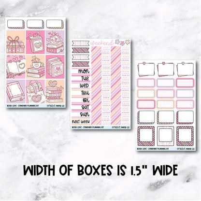 Planner Stickers Standard Mini Kit - Book Love