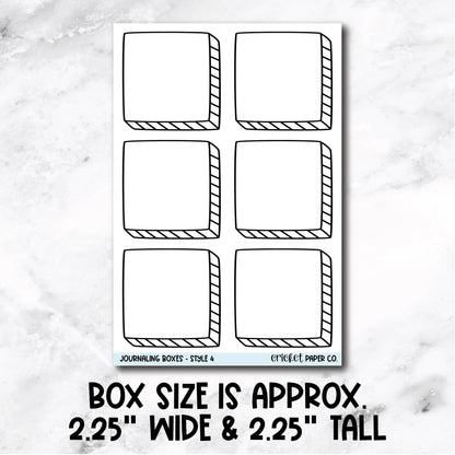 Journaling Boxes Book Journal Stickers - Style 4