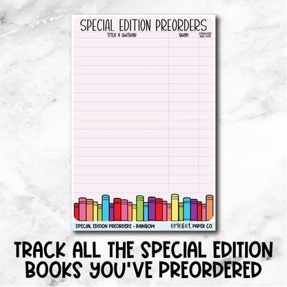 Special Edition Preorder Tracker Book Journal Jumbo Sticker - Rainbow