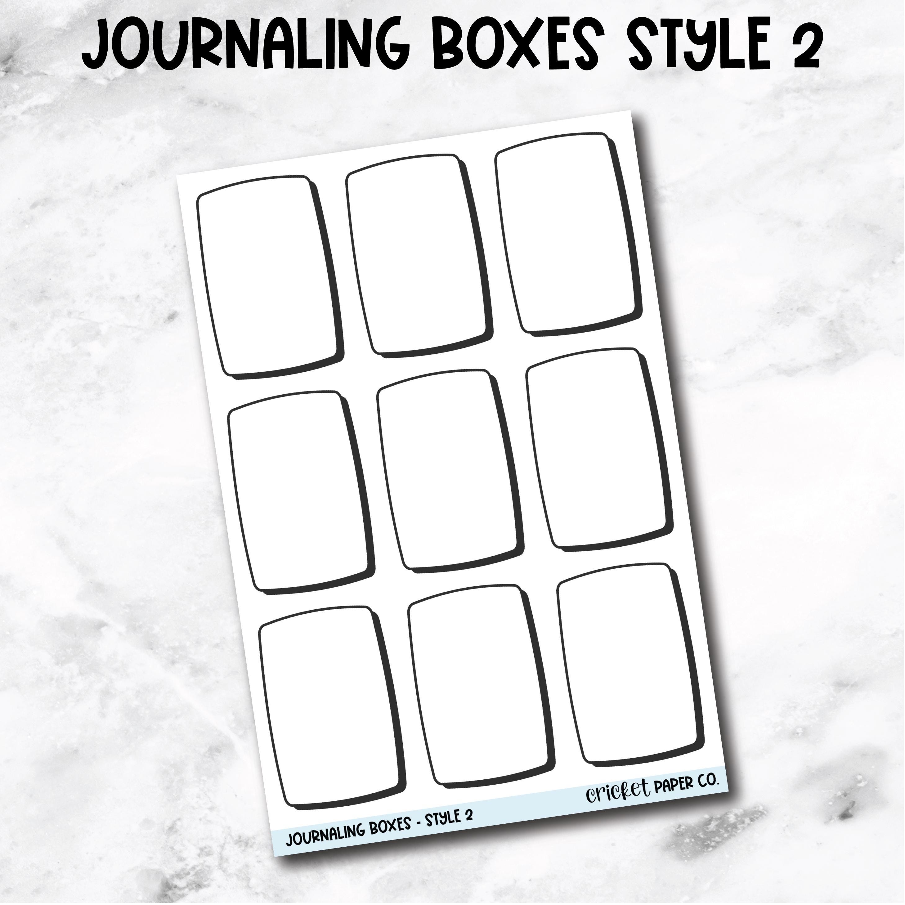 Journaling Boxes Book Journal Stickers - Style 2 – Cricket Paper Co.