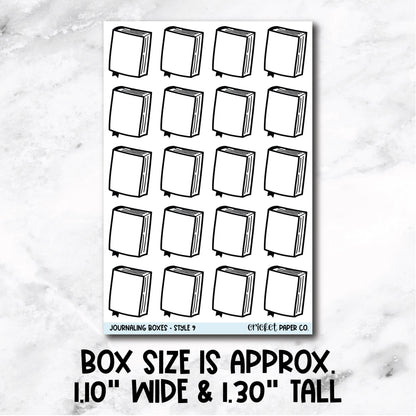 Journaling Boxes Book Journal Stickers - Style 9