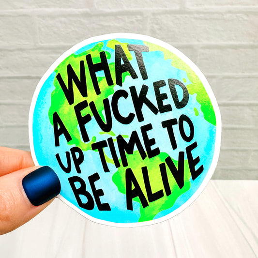 What A Time To Be Alive - Decorative Vinyl Sticker DC41