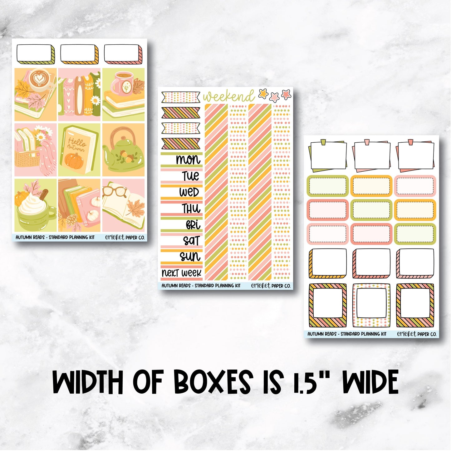 Planner Stickers Standard Mini Kit  - Autumn Reads