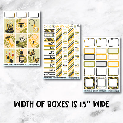 Planner Stickers Standard Mini Kit  - Dark Academia