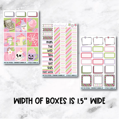Planner Stickers Standard Mini Kit - Not Too Spooky