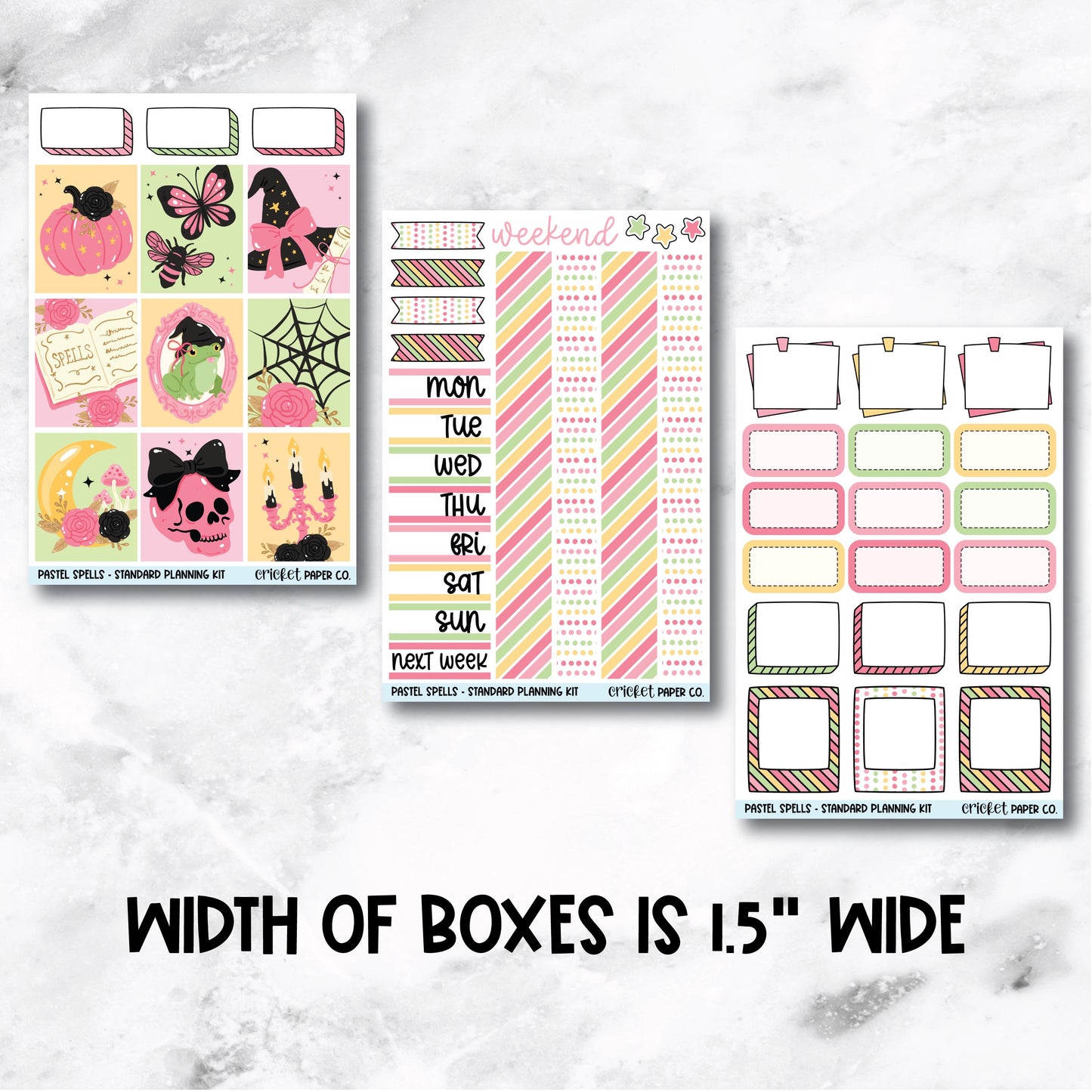 Planner Stickers Standard Mini Kit - Pastel Spells
