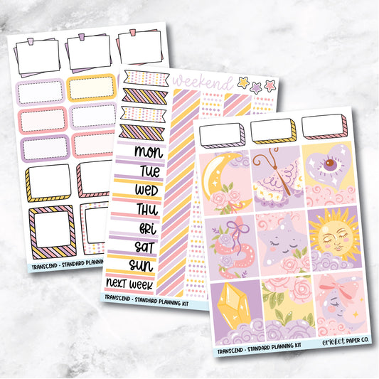 Planner Stickers Standard Mini Kit - Transcend
