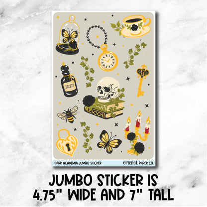 Jumbo Decorative Sticker - Dark Academia