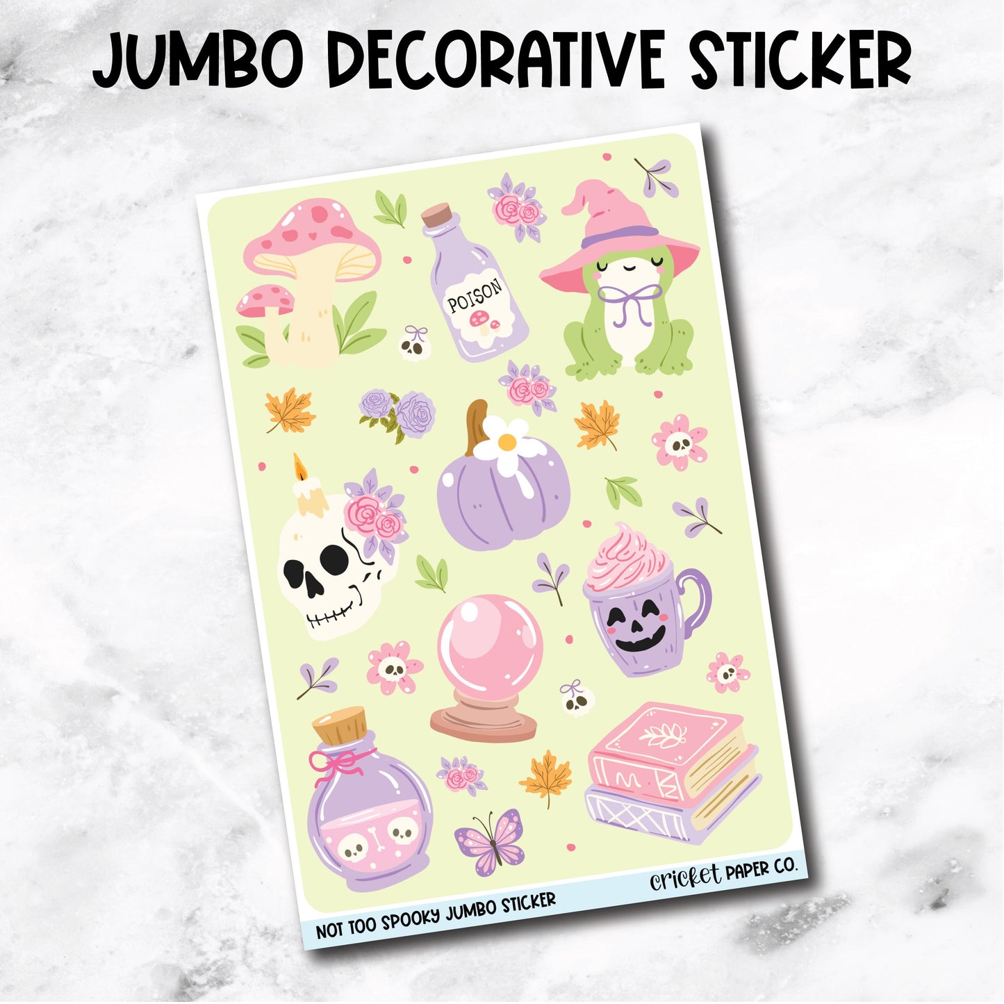 Jumbo Decorative Sticker - Not Too Spooky