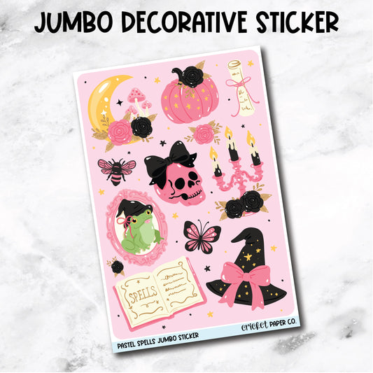 Jumbo Decorative Sticker - Pastel Spells