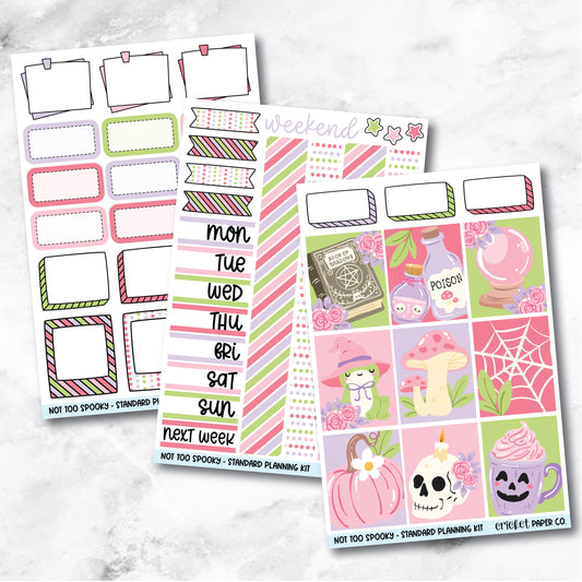 Planner Stickers Standard Mini Kit - Not Too Spooky