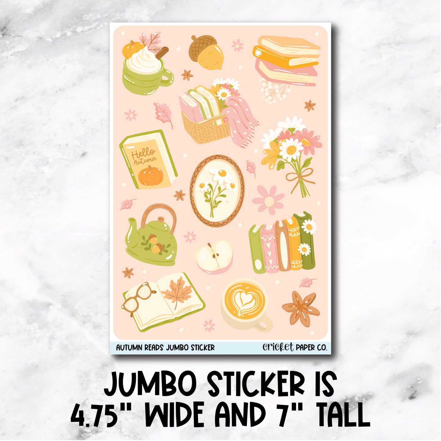 Jumbo Decorative Sticker - Autumn Reads