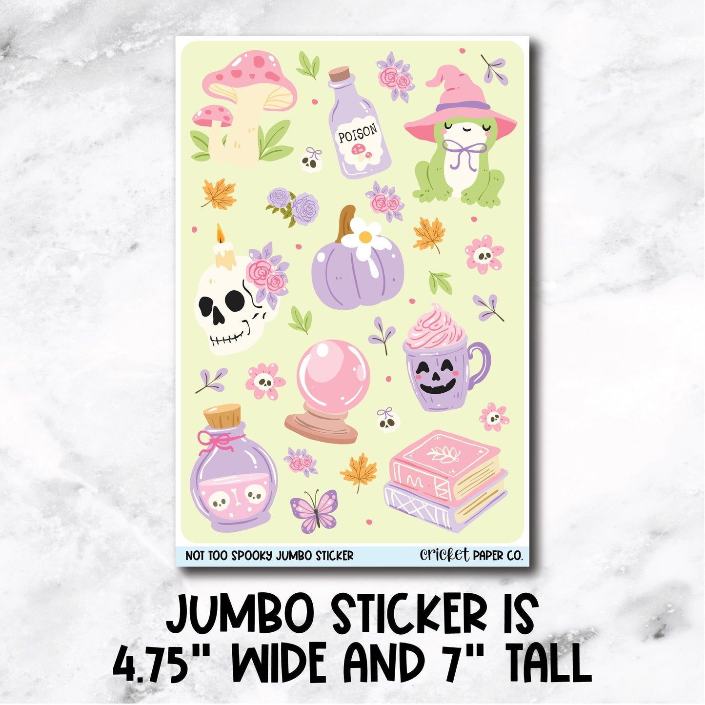 Jumbo Decorative Sticker - Not Too Spooky