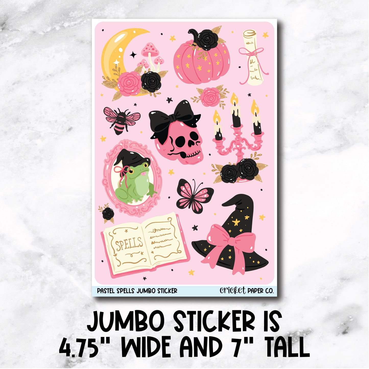Jumbo Decorative Sticker - Pastel Spells