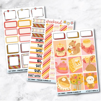 Planner Stickers Standard Mini Kit  - Give Thanks