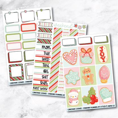 Planner Stickers Standard Mini Kit  - Christmas Cookies