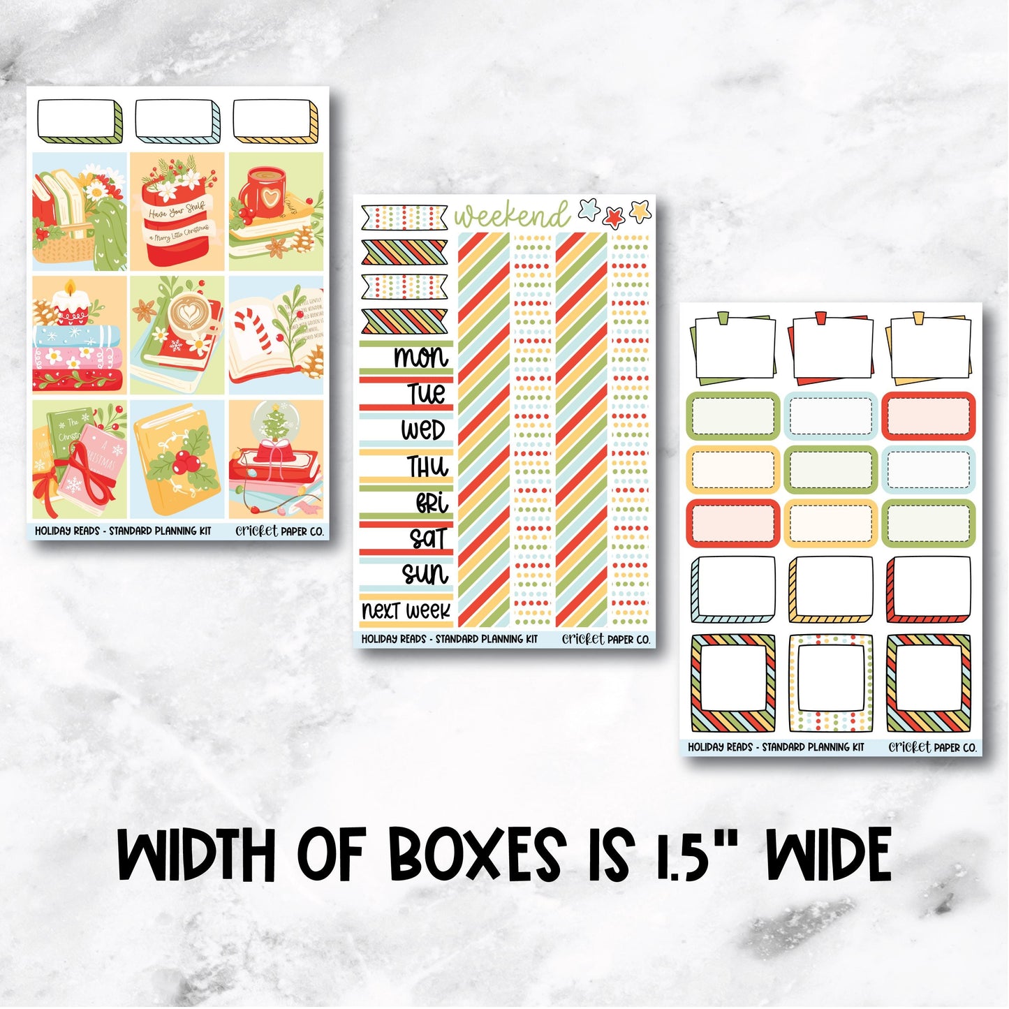 Planner Stickers Standard Mini Kit  - Holiday Reads