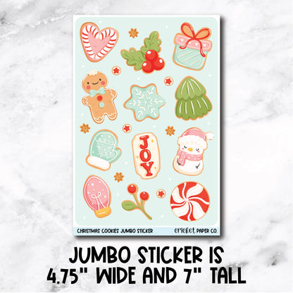Jumbo Decorative Sticker - Christmas Cookies