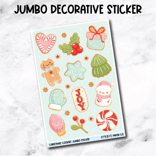 Jumbo Decorative Sticker - Christmas Cookies