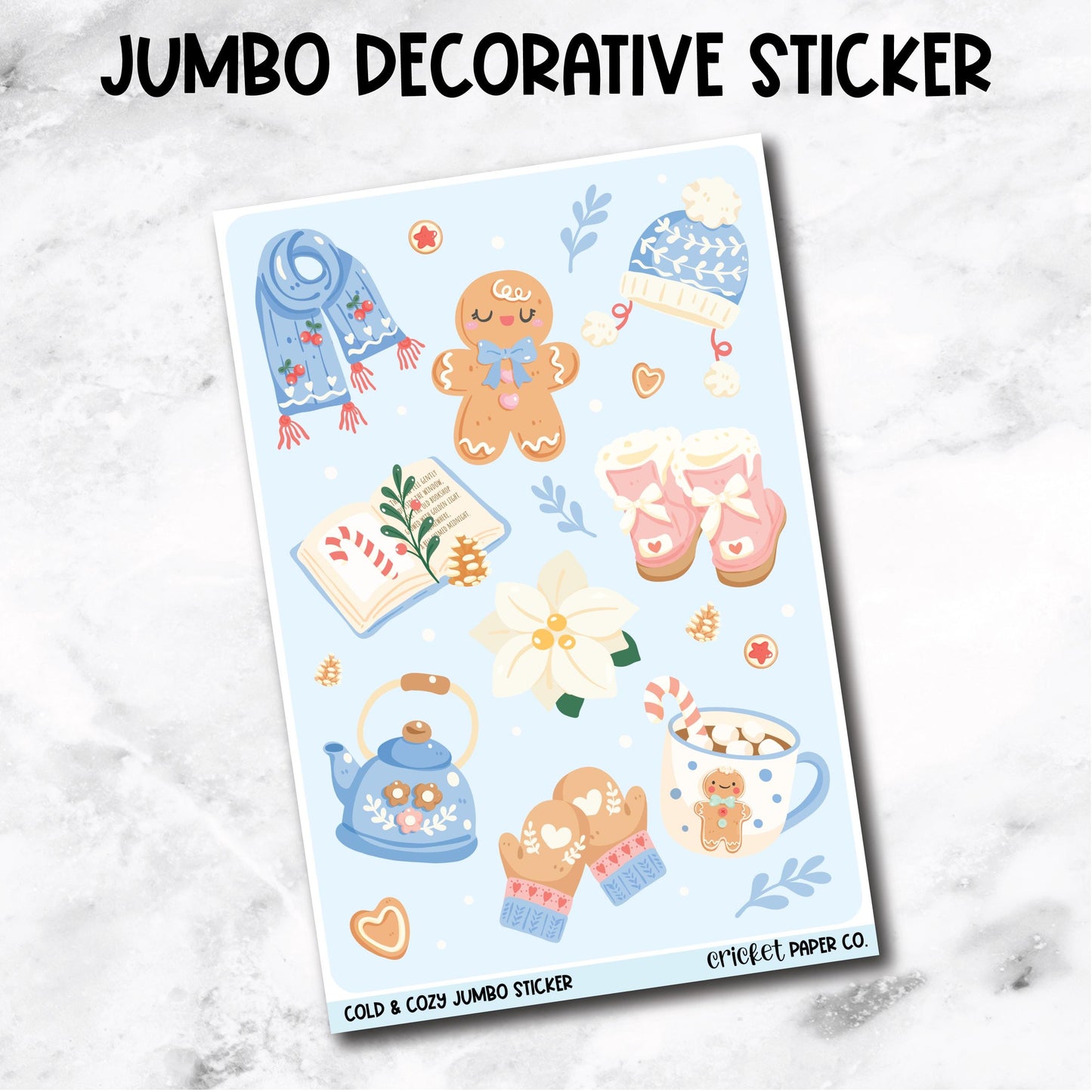 Jumbo Decorative Sticker - Cold & Cozy