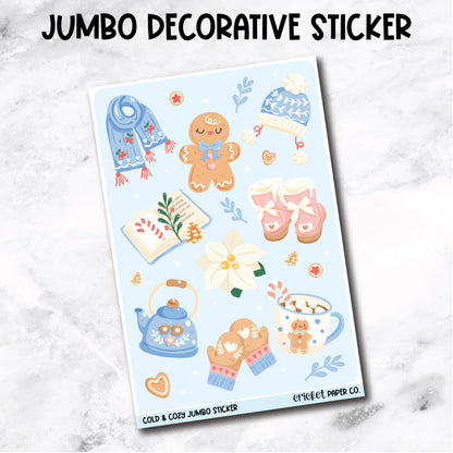 Jumbo Decorative Sticker - Cold & Cozy
