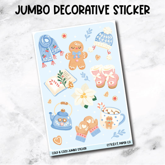 Jumbo Decorative Sticker - Cold & Cozy
